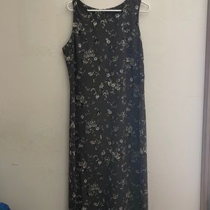 Size 14 grey flower print strapless dress! Size 14!
